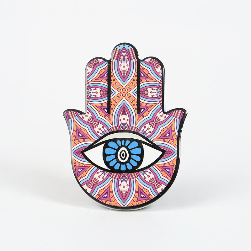 Olivenorma Hamsa Evil Eye Jewelry Tray Plate Coaster