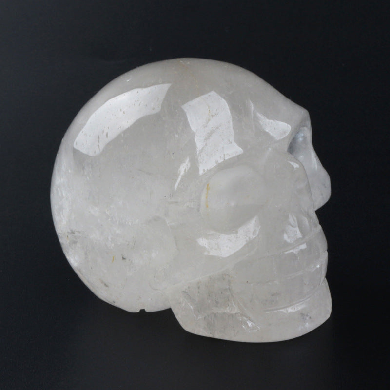 Olivenorma Clear Quartz Crystal Skull Decoration