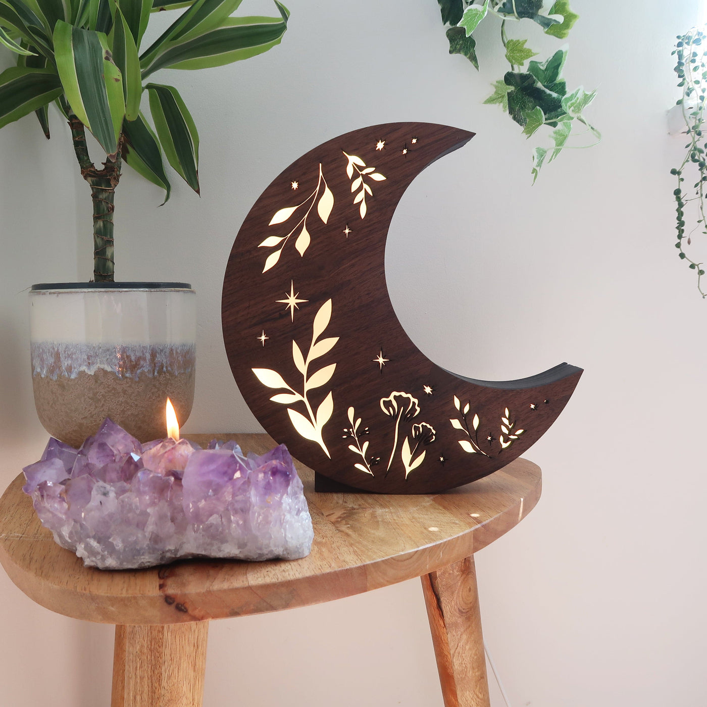 Olivenorma Starry Botanical Moon Lamp - Botanical Moon Lamp - image 6