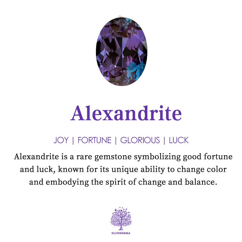 Olivenorma Moon Star Color-Change Alexandrite Branch Leaf Amethyst Engagement Ring - image 7