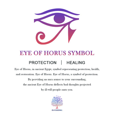 Olivenorma Obsidian Eye Of Horus Protection Orgone Pyramid