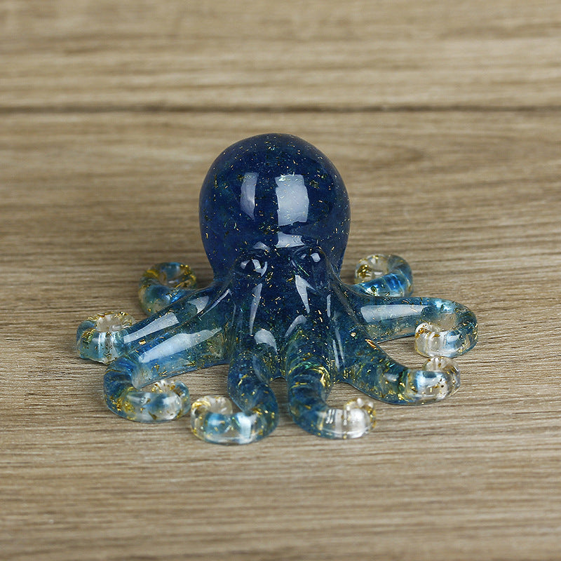 Olivenorma Natural Crystal Gravel Octopus Gemstone Decoration