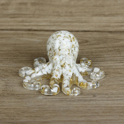 Olivenorma Natural Crystal Gravel Octopus Gemstone Decoration