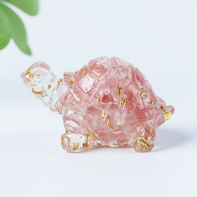 Olivenorma Crystal Gravel Glue Little Turtle Gemstone Decoration