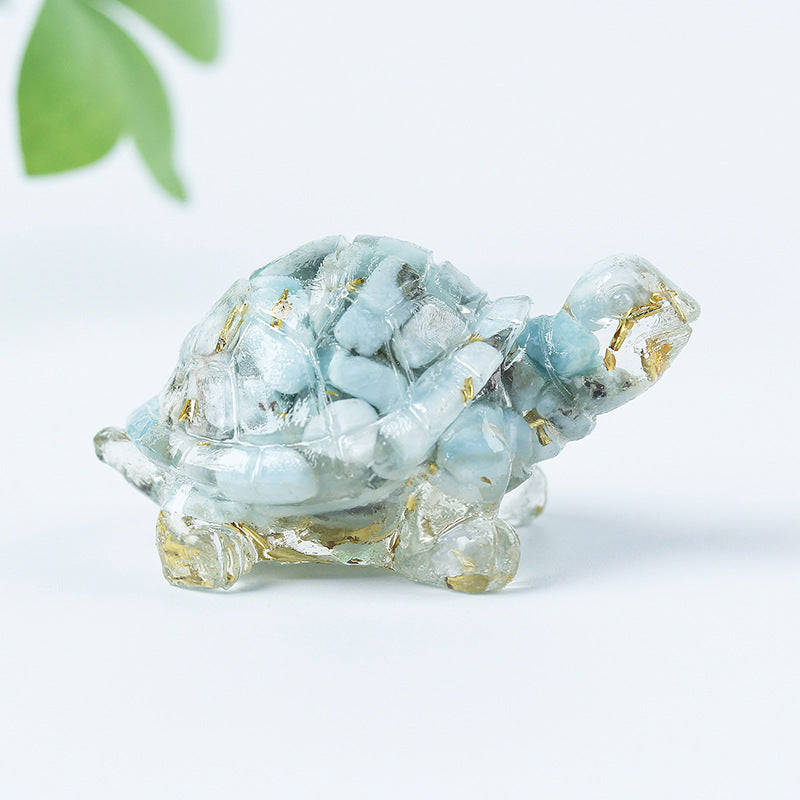 Olivenorma Crystal Gravel Glue Little Turtle Gemstone Decoration