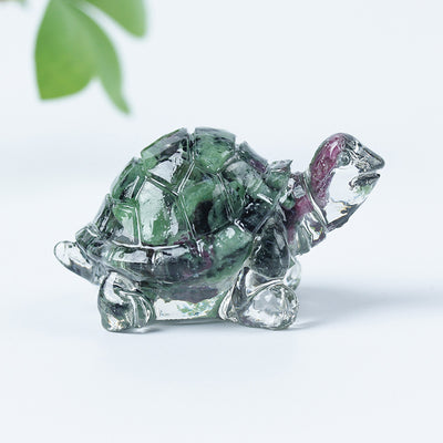 Olivenorma Crystal Gravel Glue Little Turtle Gemstone Decoration