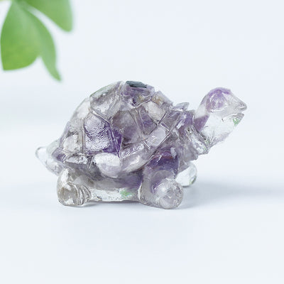 Olivenorma Crystal Gravel Glue Little Turtle Gemstone Decoration