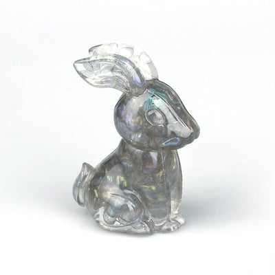 Olivenorma Crystal Resin Epoxy Bunny Home Table Gemstone Decoration