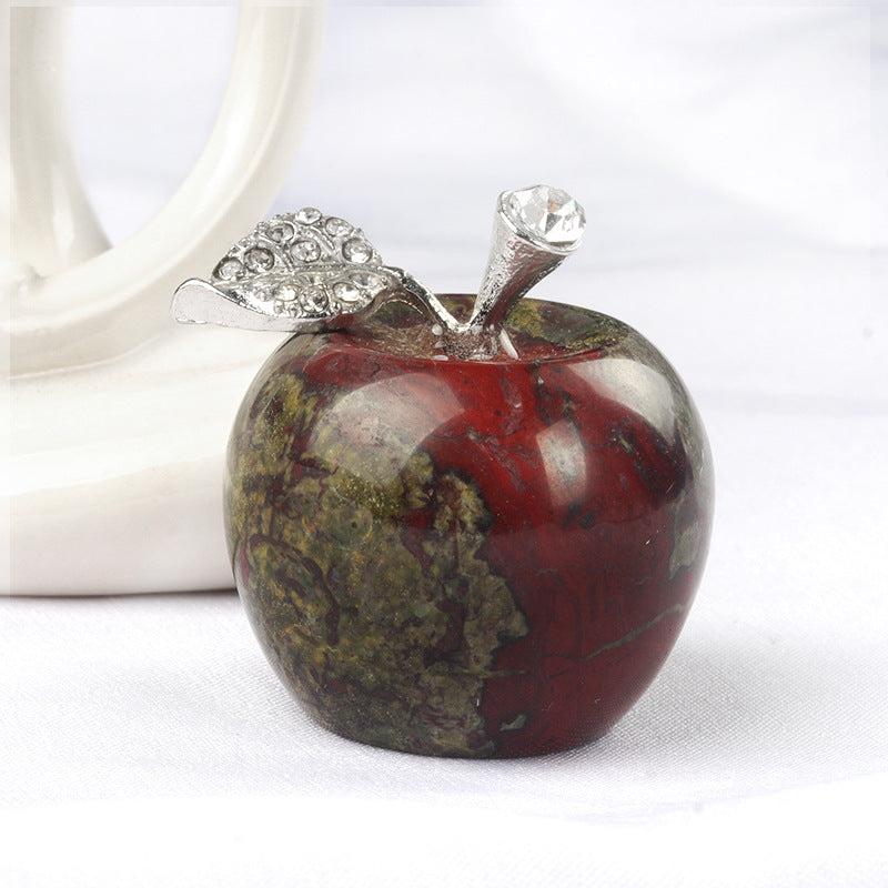 Olivenorma Small Crystal Apple Home Gemstone Decoration