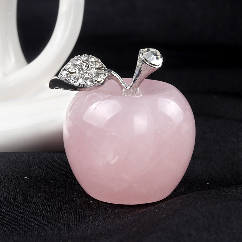 Olivenorma Small Crystal Apple Home Gemstone Decoration