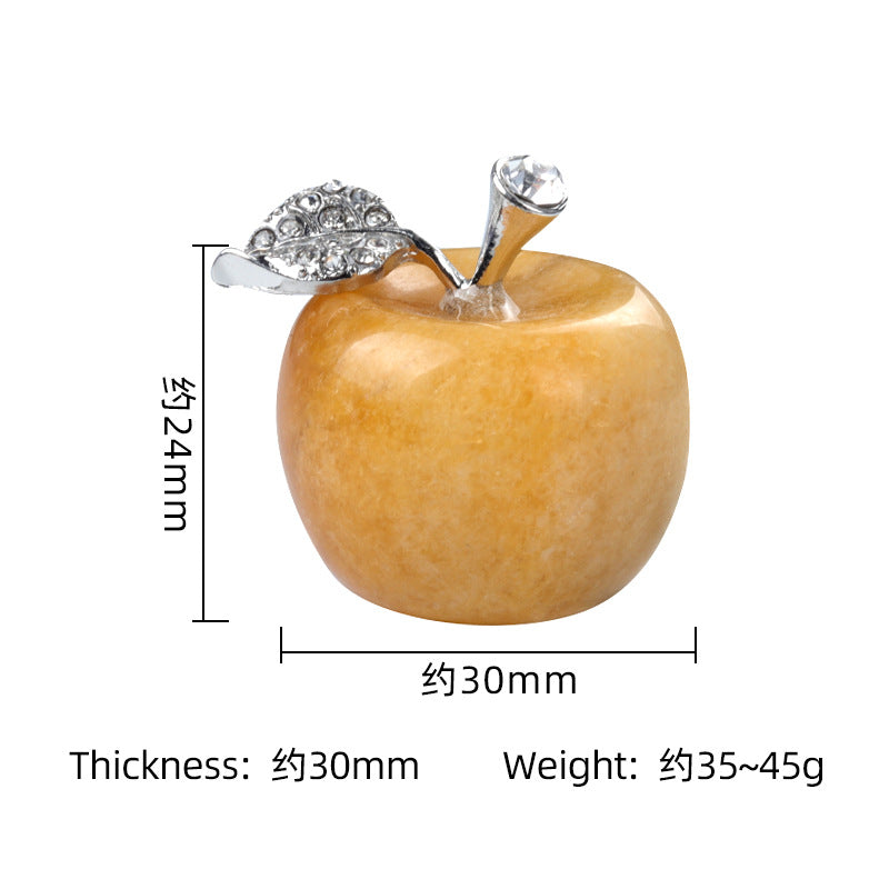 Olivenorma Small Crystal Apple Home Gemstone Decoration