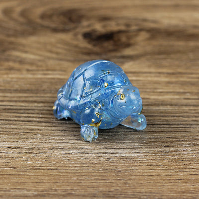 Olivenorma Cute Little Turtle Ornament Gemstone Decoration