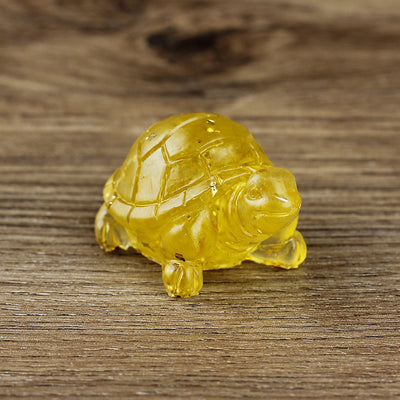 Olivenorma Eternal Journey Gemstone Turtle Gemstone Decoration - Citrine - With Card - image 31
