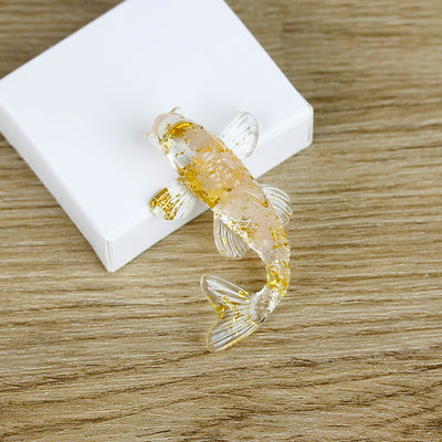 Olivenorma Ocean Harmony Crystal Fish Figurine Gemstone Decoration - Rose Quartz - With Card - image 20