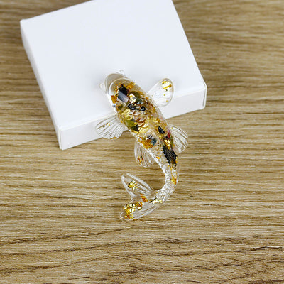 Olivenorma Ocean Harmony Crystal Fish Figurine Gemstone Decoration - Tourmaline - With Card - image 33