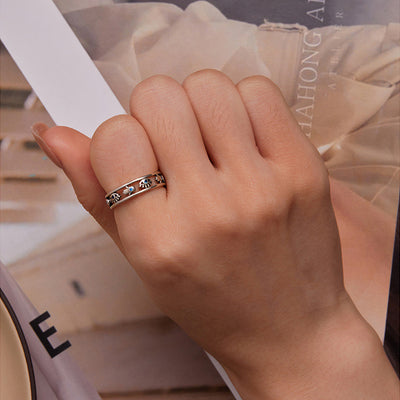 Olivenorma Sterling Silver S925 Evil Eye Hamsa Ring