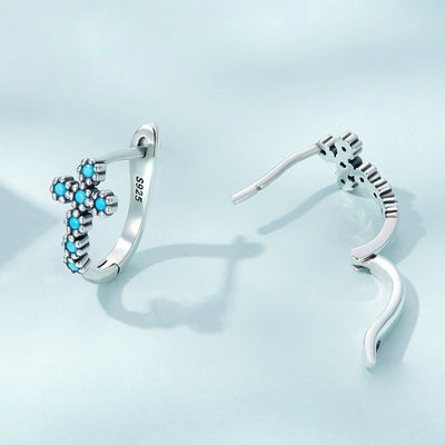 Olivenorma Sterling Silver S925 Turquoise Earrings