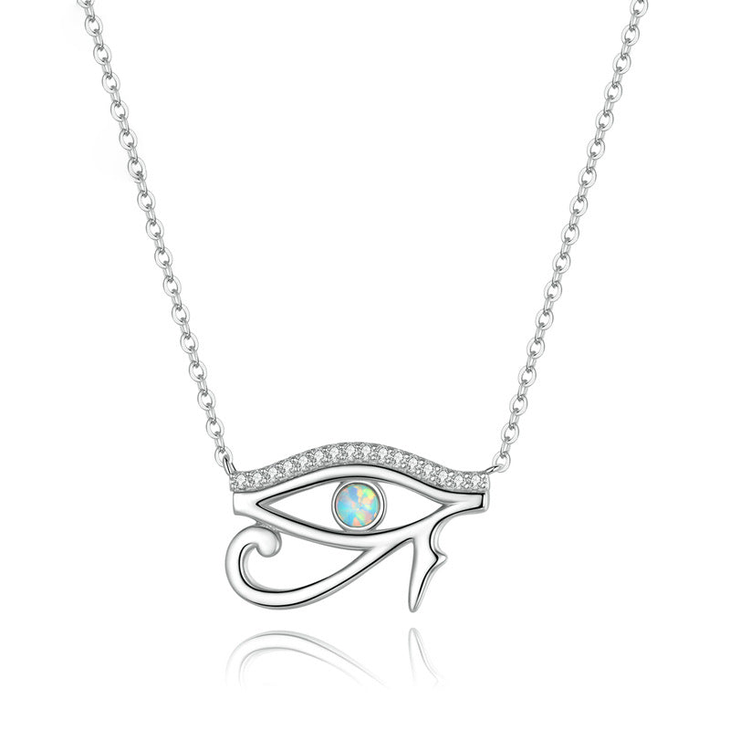 Olivenorma Eye Of Horus Opal Sterling Silver S925 Necklace