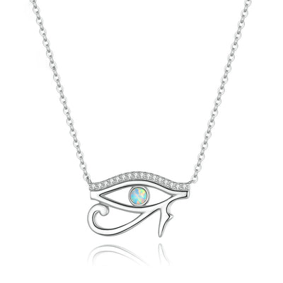 Olivenorma Eye Of Horus Opal Sterling Silver S925 Necklace