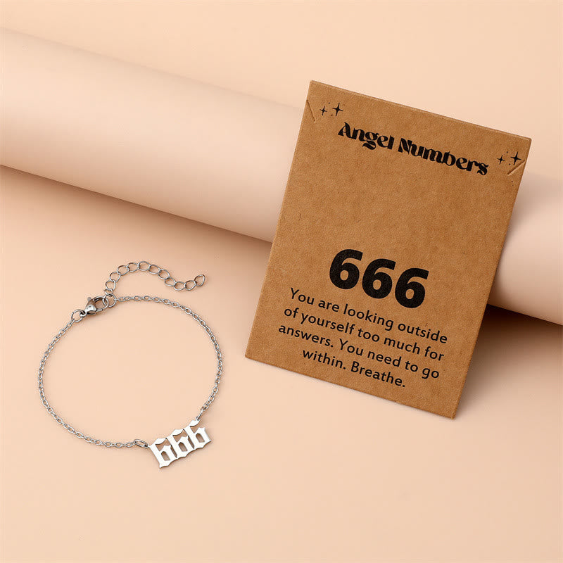 Olivenorma Angel Number Stainless Steel Bracelet