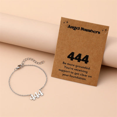 Olivenorma Angel Number Stainless Steel Bracelet