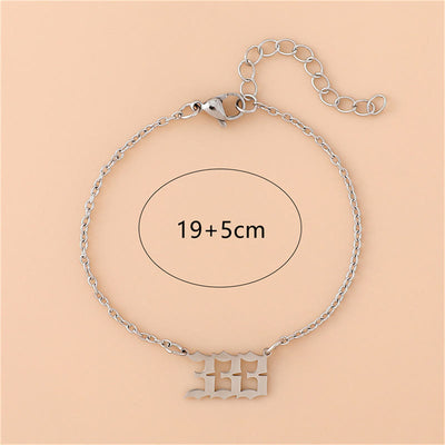 Olivenorma Angel Number Stainless Steel Bracelet