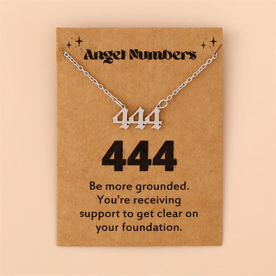 Olivenorma Angel Number Stainless Steel Necklace