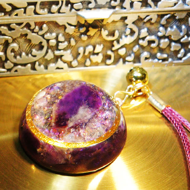 Olivenorma Amethyst Healing Orgone Necklace