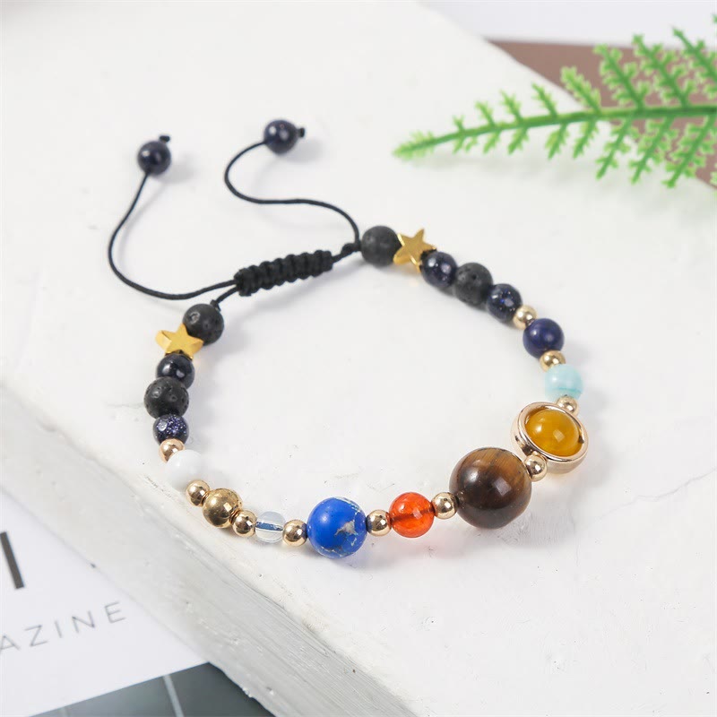 Olivenorma "Solar System" Natural Crystal Bracelet