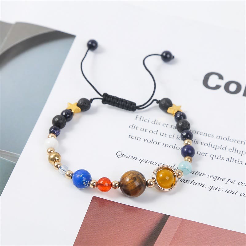 Olivenorma "Solar System" Natural Crystal Bracelet