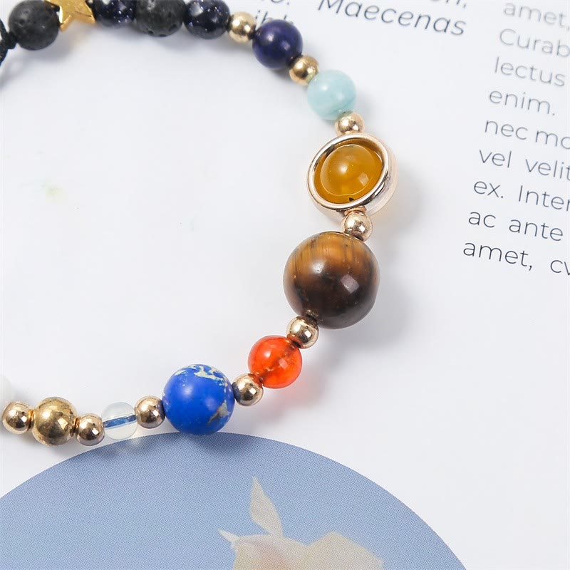 Olivenorma "Solar System" Natural Crystal Bracelet