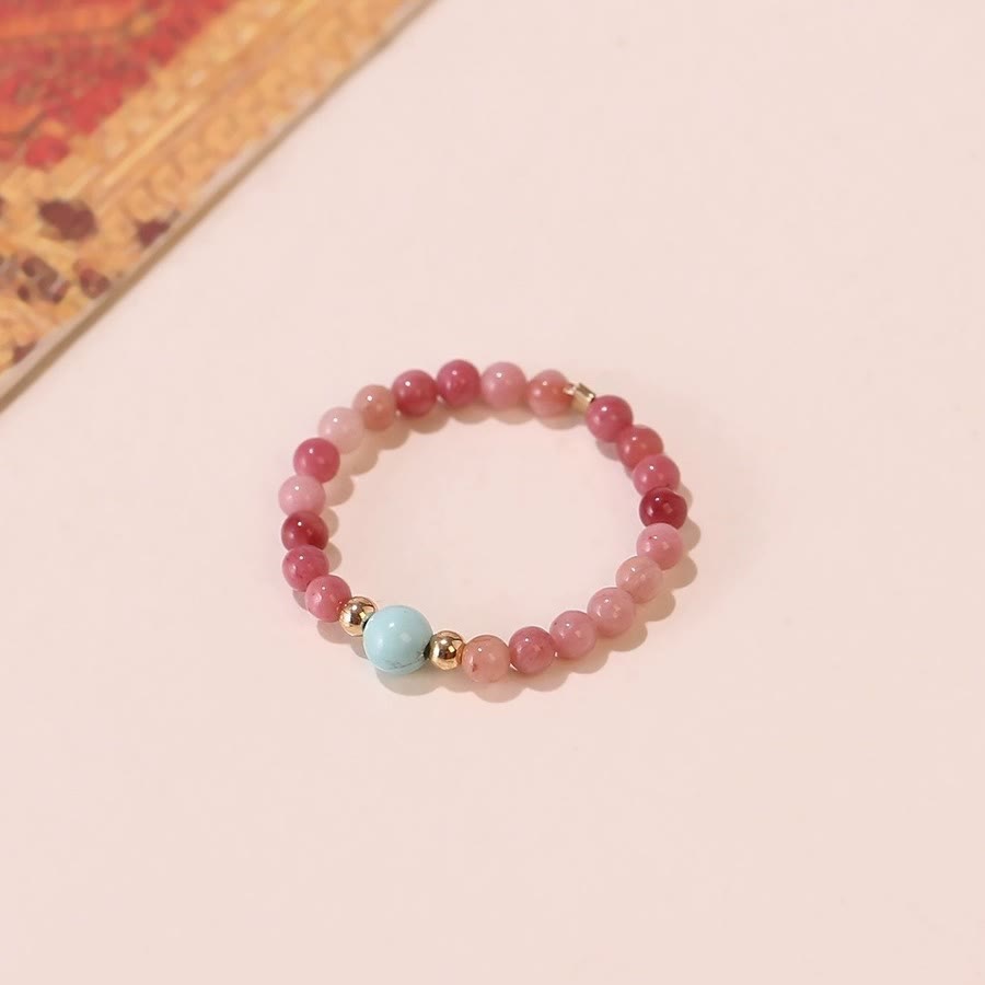 Olivenorma Extra Fine 2mm Rhodochrosite Bead Ring