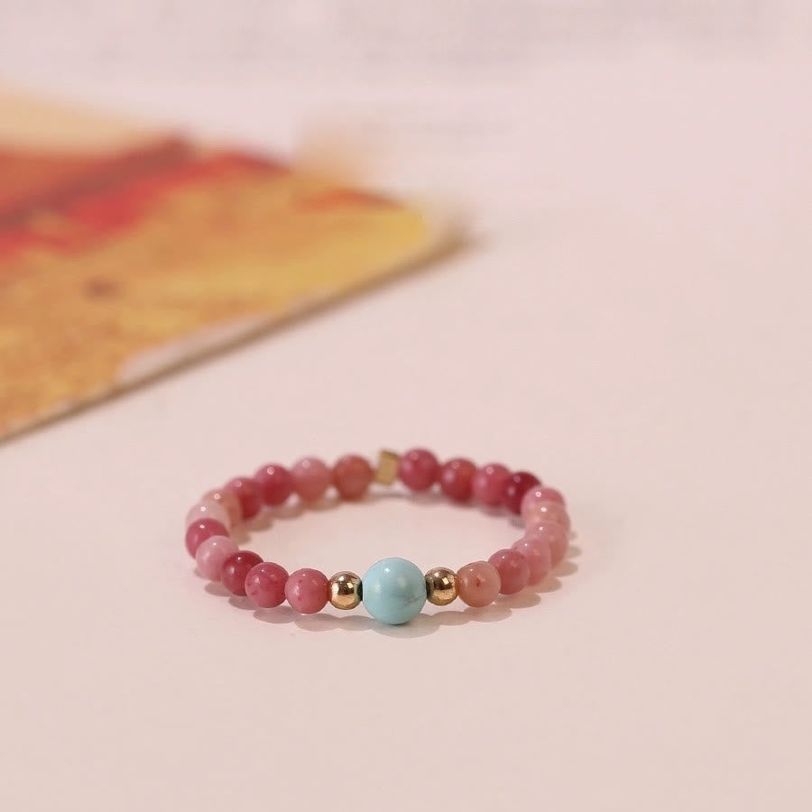 Olivenorma Extra Fine 2mm Rhodochrosite Bead Ring