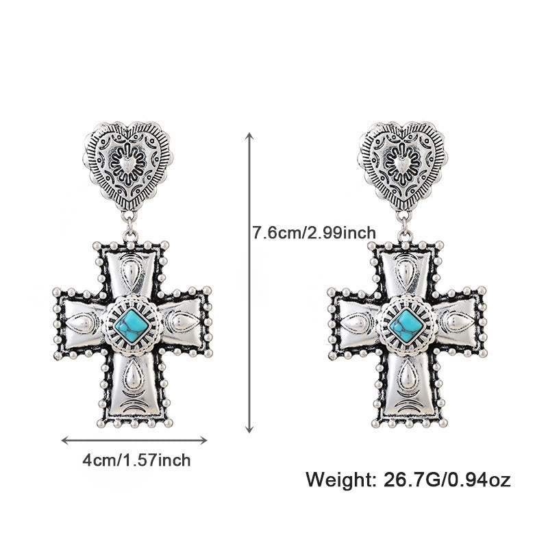 Olivenorma Love Cross Antique Design Alloy Jewelry Set - image 6