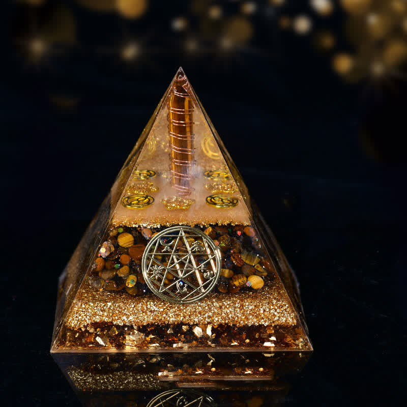 Olivenorma Five Elements Metal Wood Water Fire Earth Orgone Pyramid