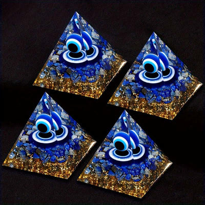 Olivenorma Vision of Serenity Lapis Lazuli Evil Eye Orgone Pyramid - image 5