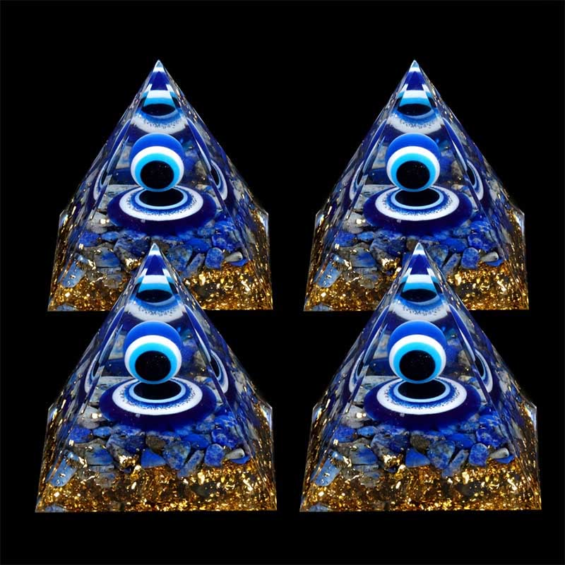 Olivenorma Vision of Serenity Lapis Lazuli Evil Eye Orgone Pyramid - image 4