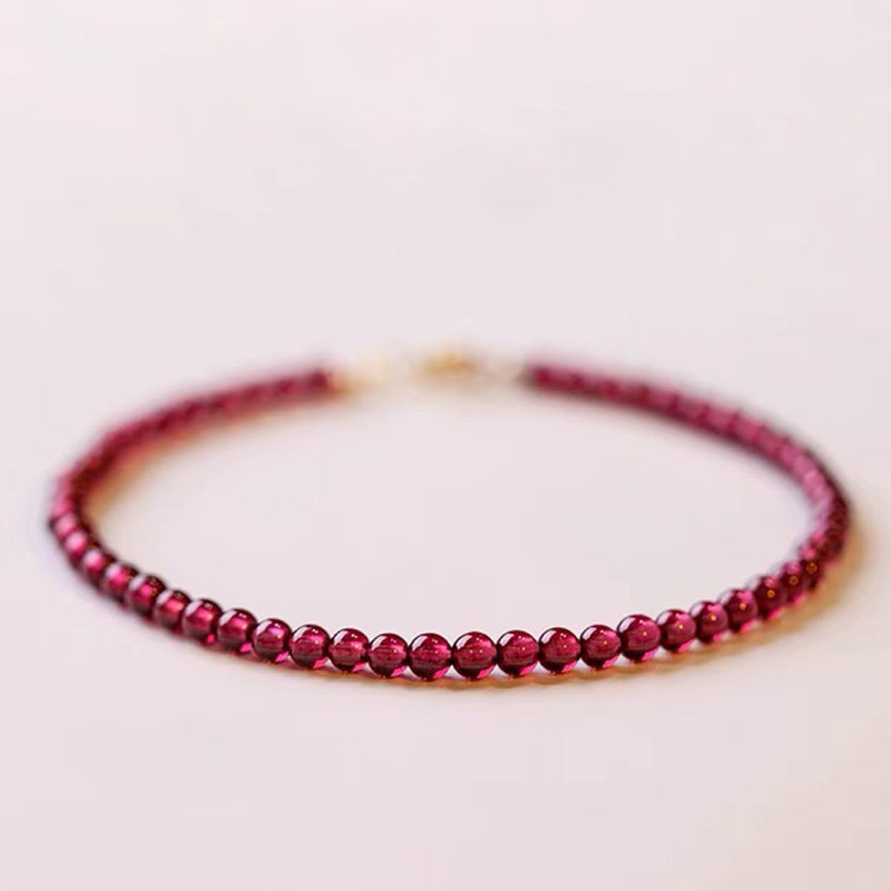 Eternal Love - Garnet Gemstone Bracelet