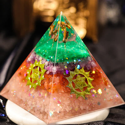 Olivenorma "Increase Opportunities" Natural Stone Orgone Pyramid