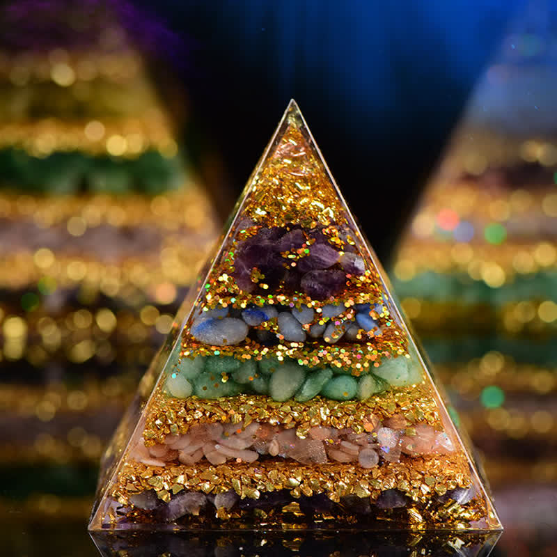 Olivenorma "All-Round Protection" Natural Stone Orgone Pyramid