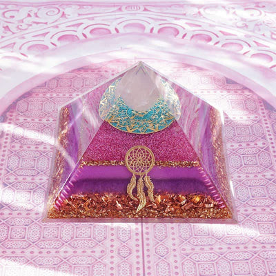 Olivenorma "Dance of Eros" Rose Quartz Orgone Pyramid