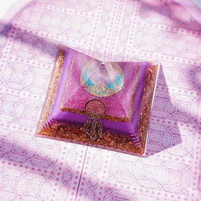 Olivenorma "Dance of Eros" Rose Quartz Orgone Pyramid