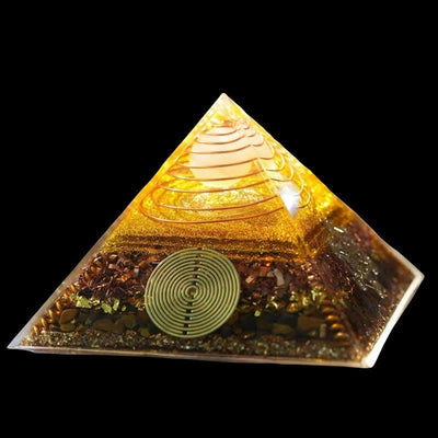 Olivenorma "Light of Fortune" Natural Stone Orgone Pyramid