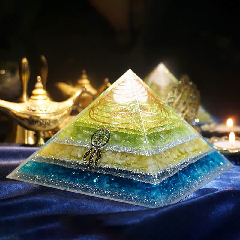 Olivenorma "Healing Dreams" Natural Stone Orgone Pyramid