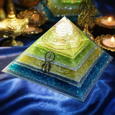 Olivenorma "Healing Dreams" Natural Stone Orgone Pyramid