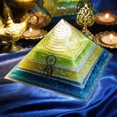 Olivenorma "Healing Dreams" Natural Stone Orgone Pyramid