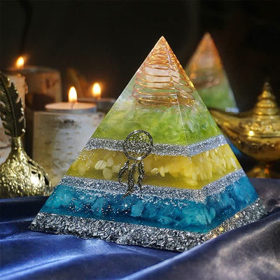 Olivenorma "Healing Dreams" Natural Stone Orgone Pyramid