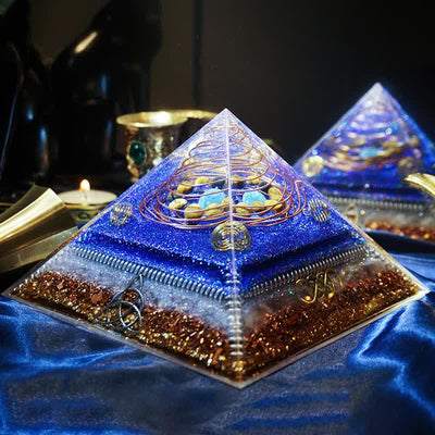 Olivenorma "Interstellar Secret" Natural Stone Orgone Pyramid