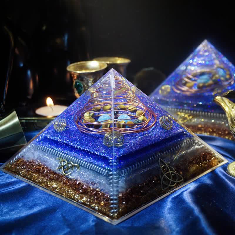 Olivenorma "Interstellar Secret" Natural Stone Orgone Pyramid