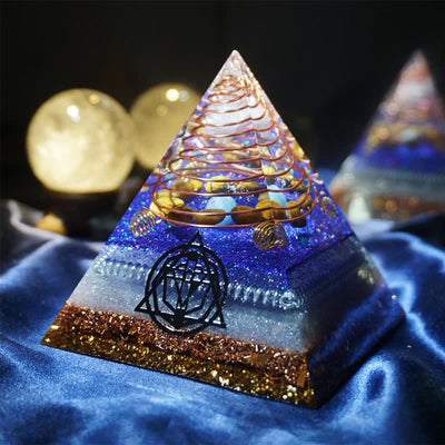 Olivenorma "Interstellar Secret" Natural Stone Orgone Pyramid